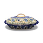 618  Bunzlau kleine Ovale Ovenschaal 2273X Dekschalen